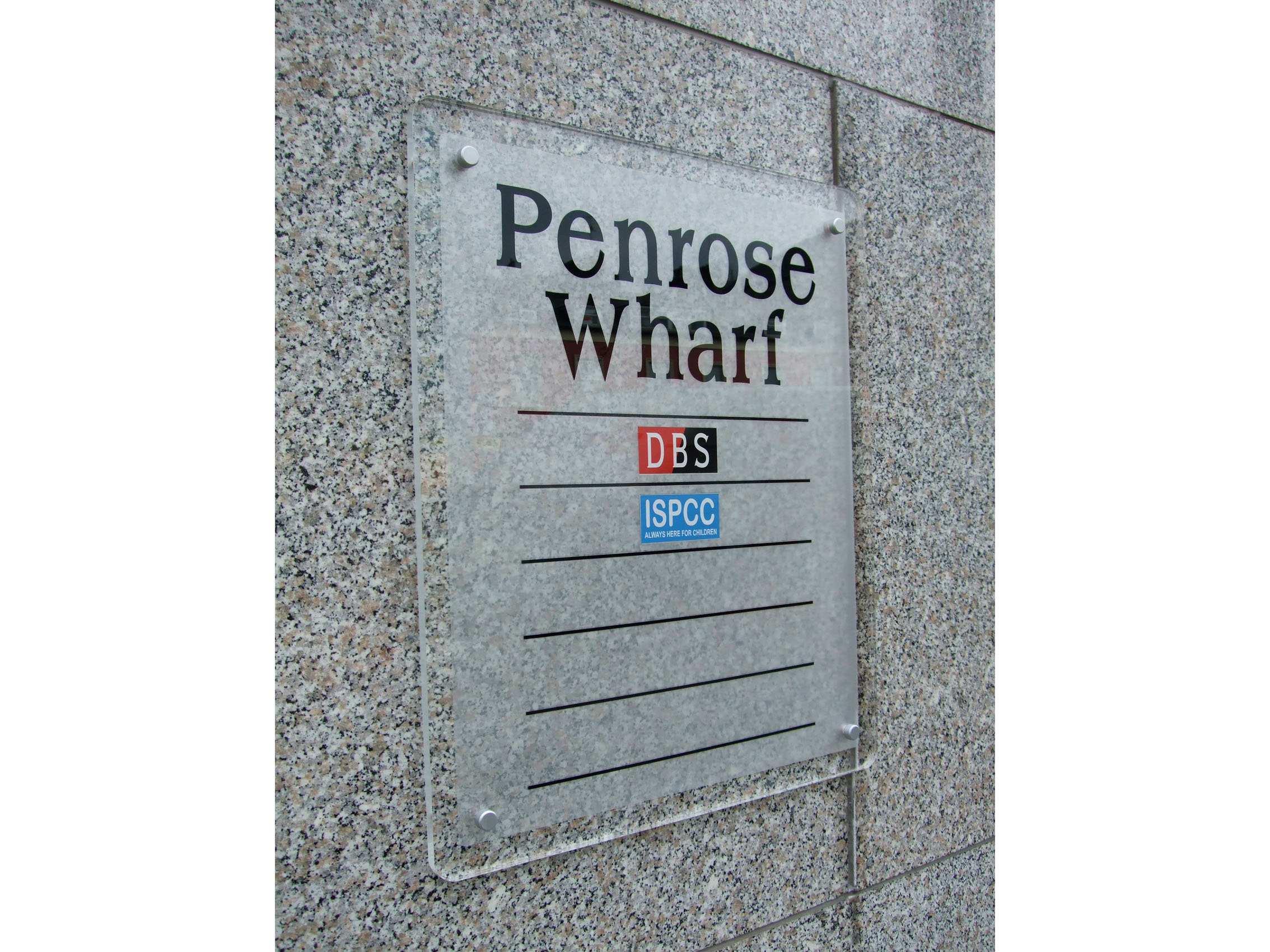 Penrose Wharf Exterior Plaque