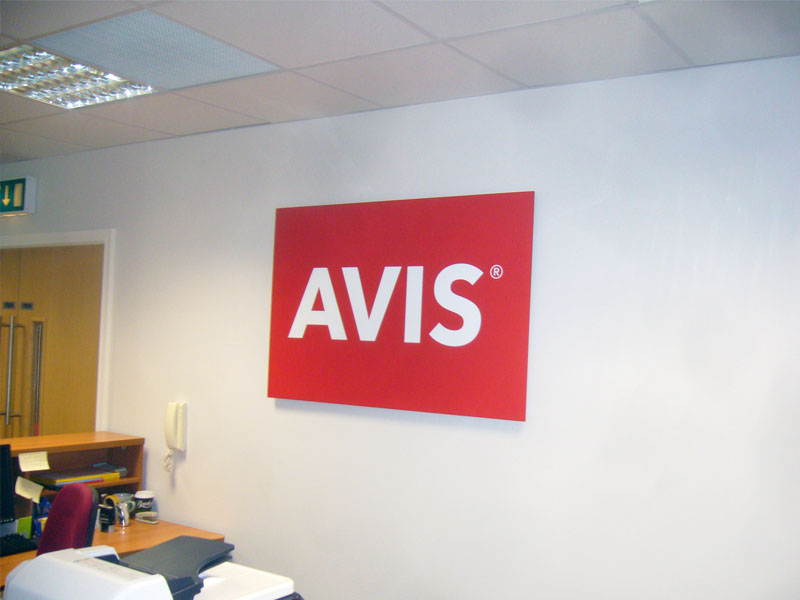 AVIS raised foamex panel and vinyl print