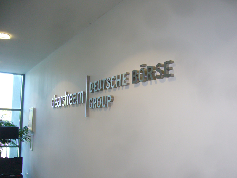 Clearstream Raised Lettering