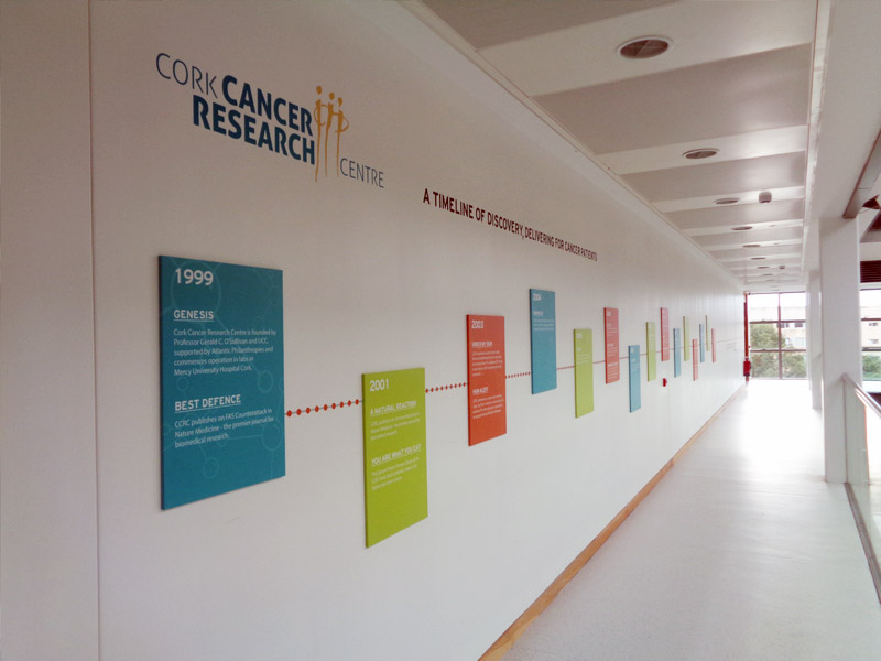 Cork Cancer Research Timeline Wall