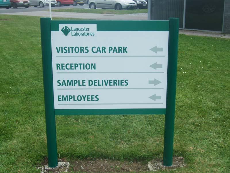 Lancaster Laboratories post and panel car park