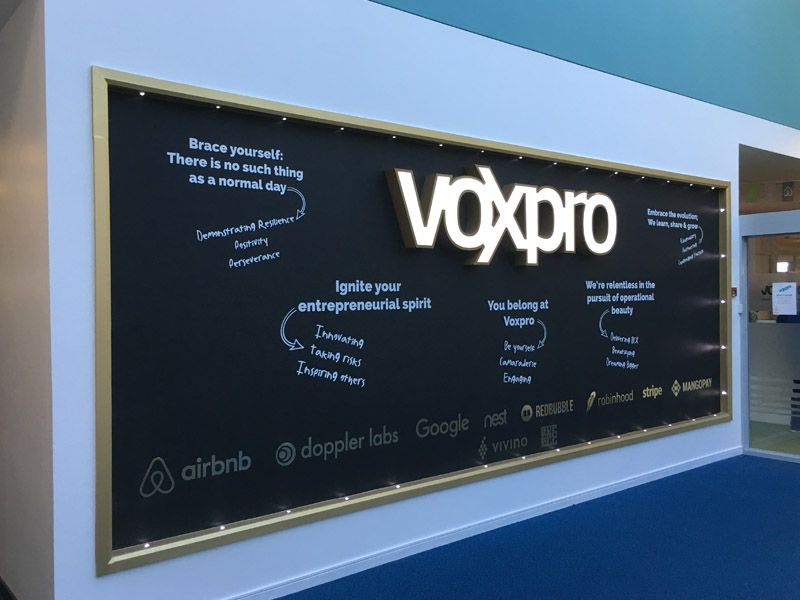 Voxpro Illuminated Sign 3