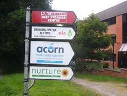 Acorn Centre Directional Sign