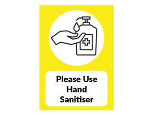 Please use hand sanitiser